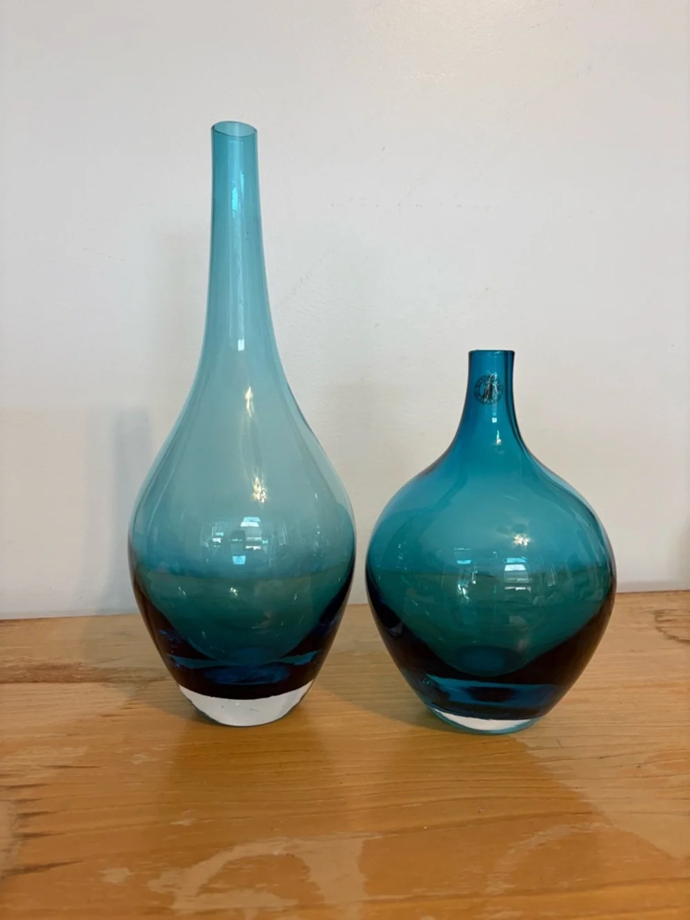 Retired Salong IKEA blown Glass Decorative Vases by Johanna Jelinek